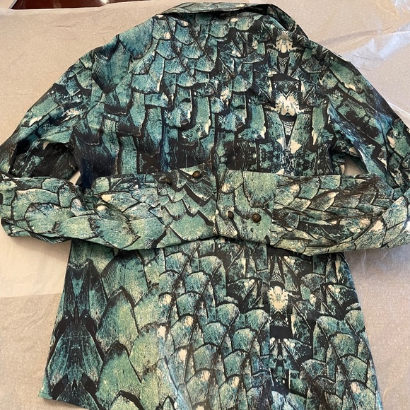 NWT! Just Cavalli By Roberto Cavalli Fish Scale Blouse Size: XS - Picture 10 of 15